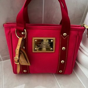 Louis Vuitton Pink Canvas Antigua Cabas PM